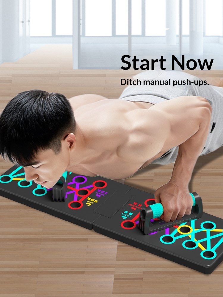 Push Up Board - Push-up-Trainingsbrett, nicht faltbar, Brust- und Bauchmuskel-Multifunktions-Trainingsgerät