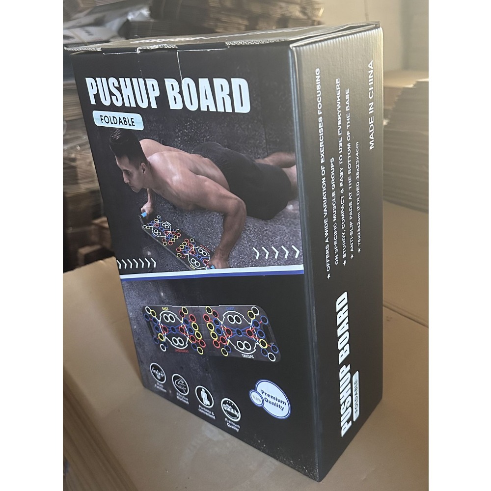 Push Up Board - Push-Up-Rack-Ständer mit 54-Loch-Design, gummiertem Griff, rutschfestem