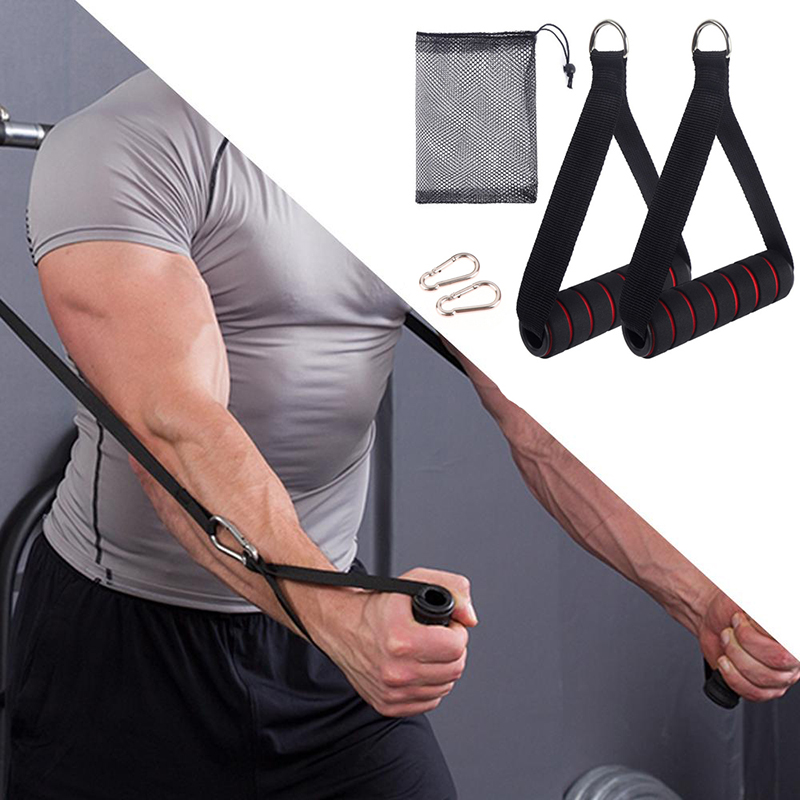 Yoga Fitness Ring - 【F】Robuster Kabelzuggriff mit Haken und D-Ring,