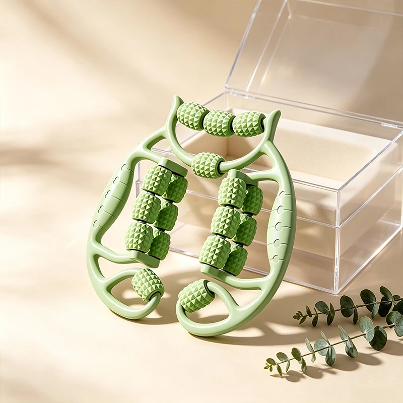 Yoga Fitness Ring - 18-Räder-Beinmassagegerät, Rollerring-Klemme, Massagewerkzeug zur Entspannung der