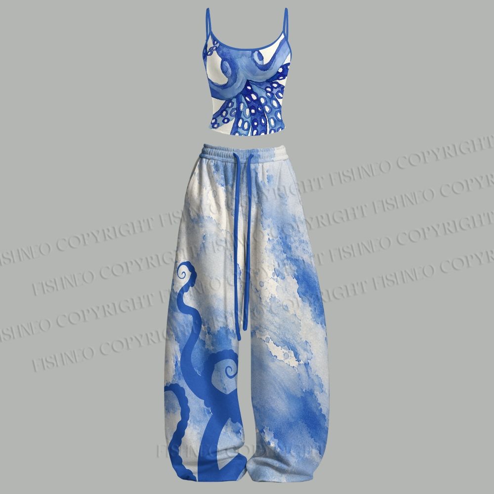 Schwarz-weißes Oktopus-Top mit – Yoga Fitness Women Bewertung und Preis