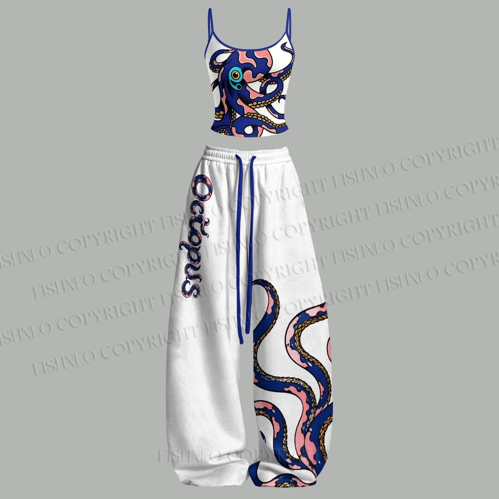 Schwarz-weißes Oktopus-Top mit – Yoga Fitness Women Bewertung und Preis