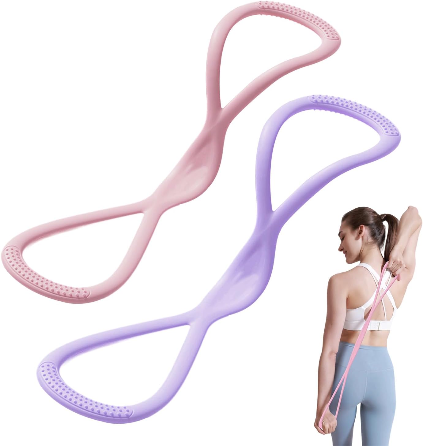 2 Stück 15 LB+25LB Widerstands – Figure 8 Resistance Band Bewertung und Preis