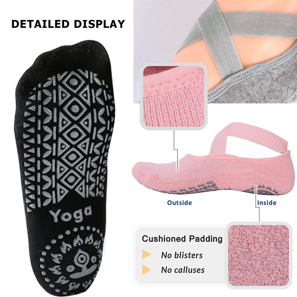 1 Paar Yoga-Socken für Frauen  – Yoga Dance & Fitness Center Llc Bewertung und Preis