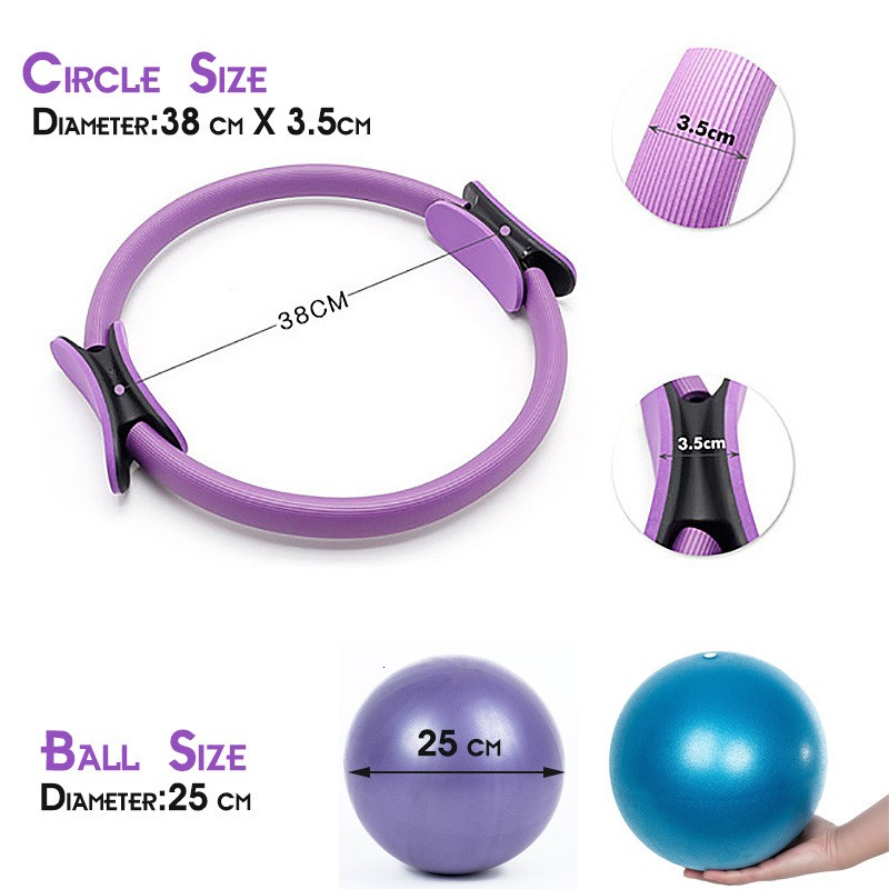 25cm Yoga Pilates Ring Set mit – Yoga Fitness Ring Bewertung und Preis